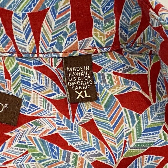 Vintage Tori Richard Cotton Lawn Hawaiian Shirt Mens XL Button Up Short Sleeve - Picture 5 of 6